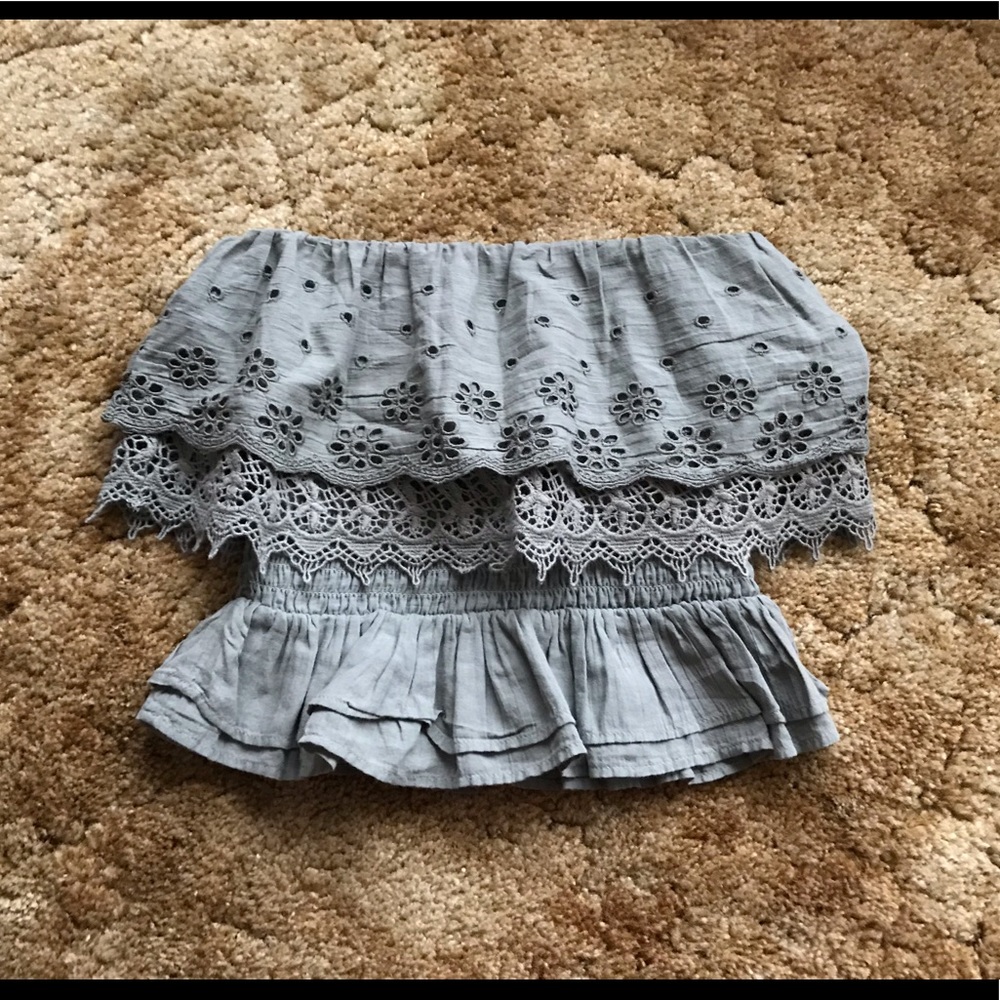 NWT American Eagle Ruffle Tube Top